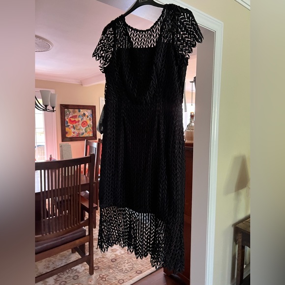 Fancy Black MIDI Dress - Picture 7 of 12